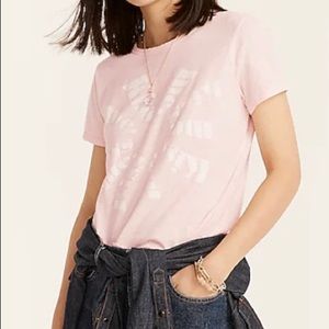 J.crew Fitted "Kiss Me" crewneck T-shirt NWT Size Med